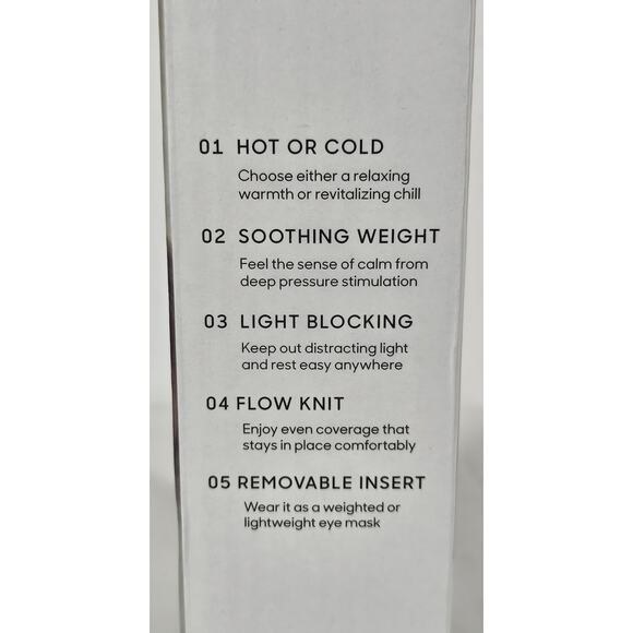 SHARPER IMAGE WEIGHTED HOT & COLD EYE MASK – RELAXATION & PAIN RELIEF - Picture 2 of 3